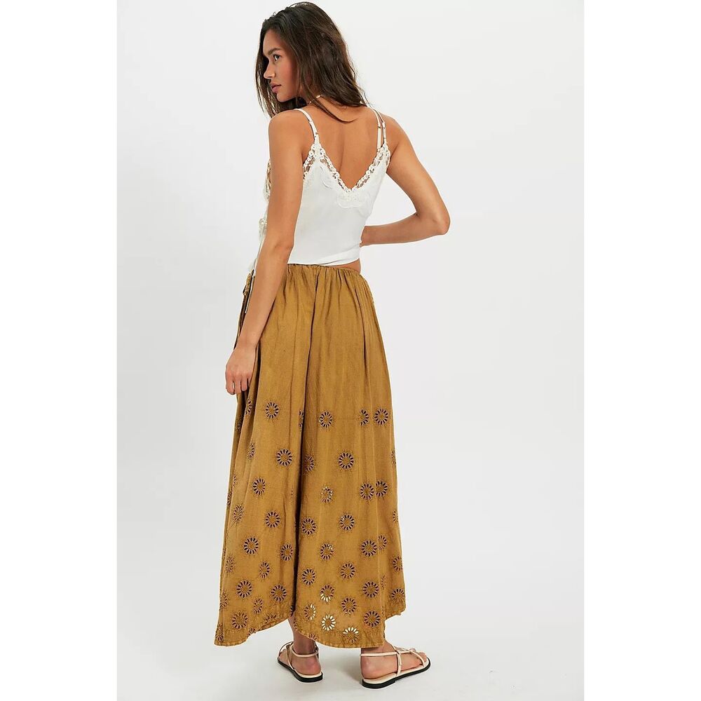 Free People Sweet Serenade Pull-On Wide-Leg Pants Size 8 - Picture 5 of 12